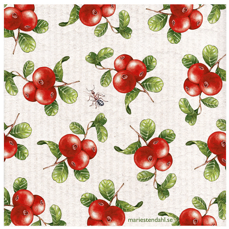 Swedish Dishcloth - Lingon