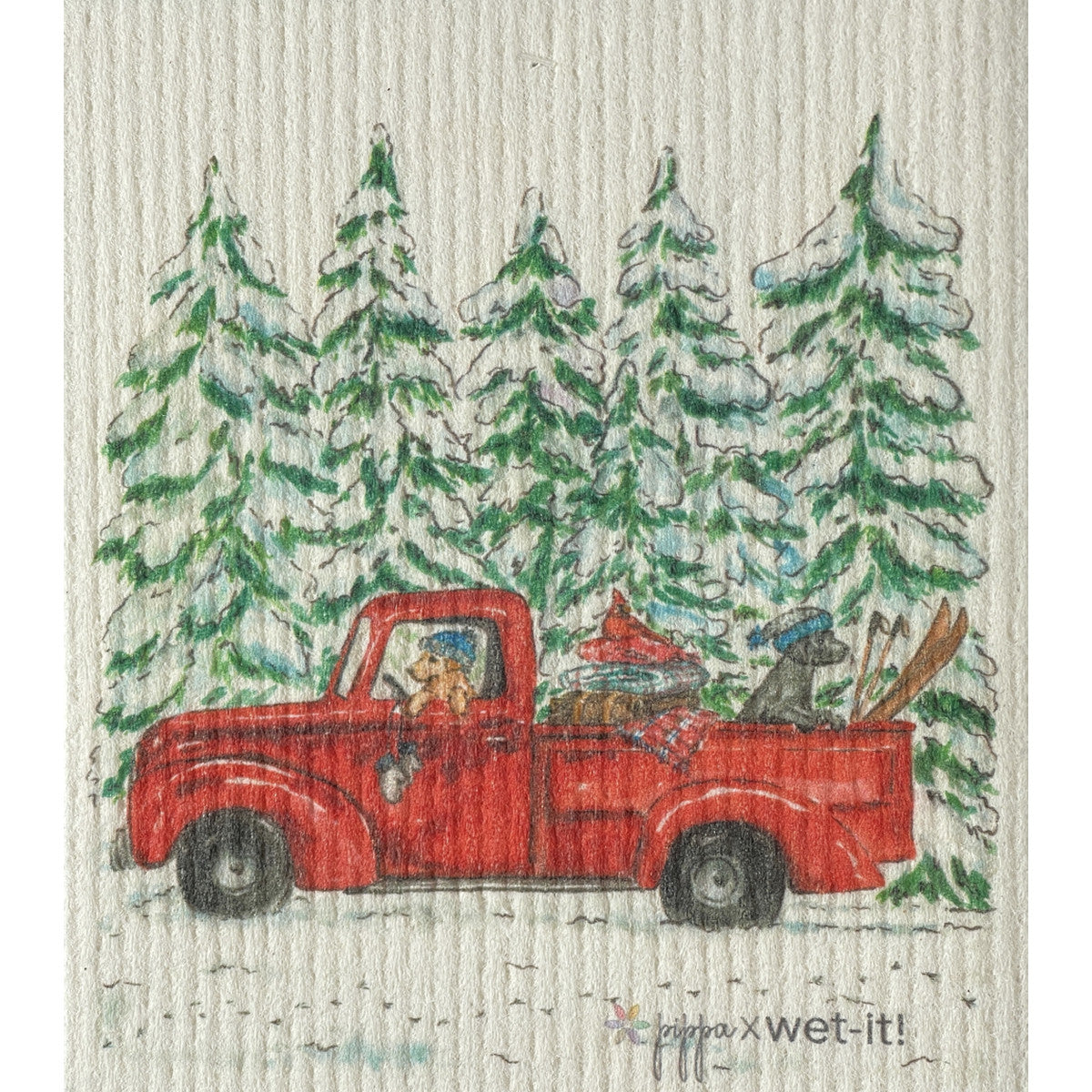 Swedish Dishcloth - Vintage Winter
