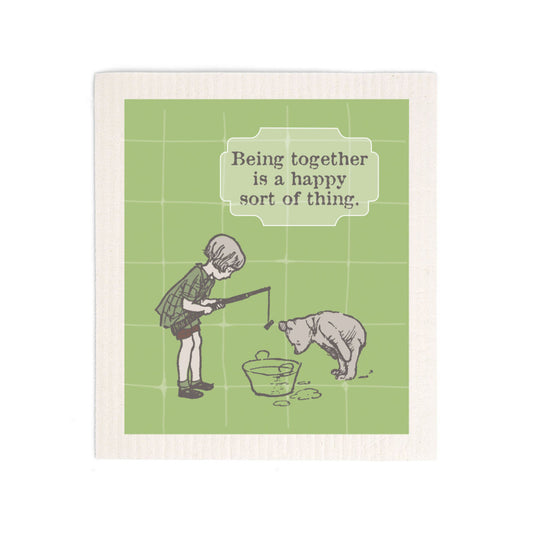 Swedish Dishcloth - Winnie the Pooh Happy Sort of Thing