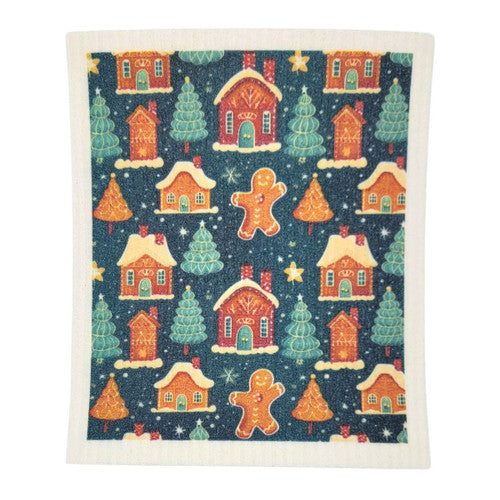 Swedish Dishcloth - Gingerbread House