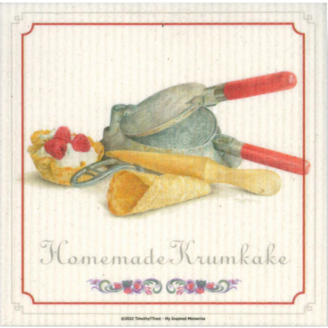 Swedish Dishcloth - Homemade KrumKake