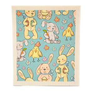 Swedish Dishcloth - Easter Bunny Egg Hunt