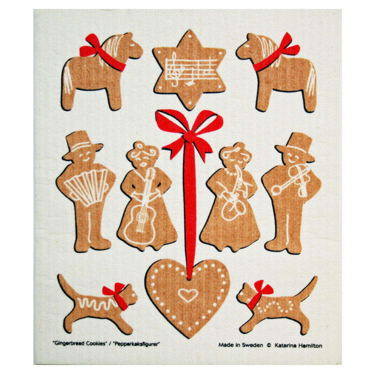 Swedish Dishcloth - Gingerbread