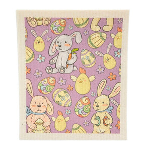 Swedish Dishcloth - Lavender Easter Bunny