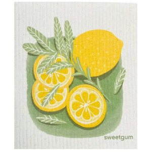 Swedish Dishcloth - Lemons and Sage