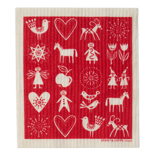 Swedish Dishcloth - Lotta's Christmas