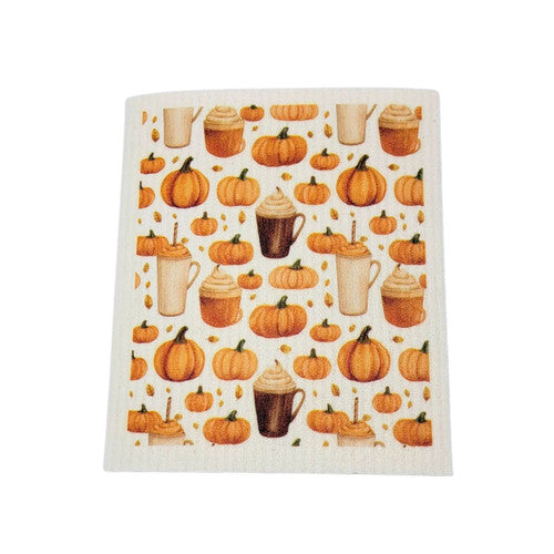 Swedish Dishcloth - Pumpkin Spice Latte