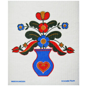 Swedish Dishcloth - Kurbits Vase