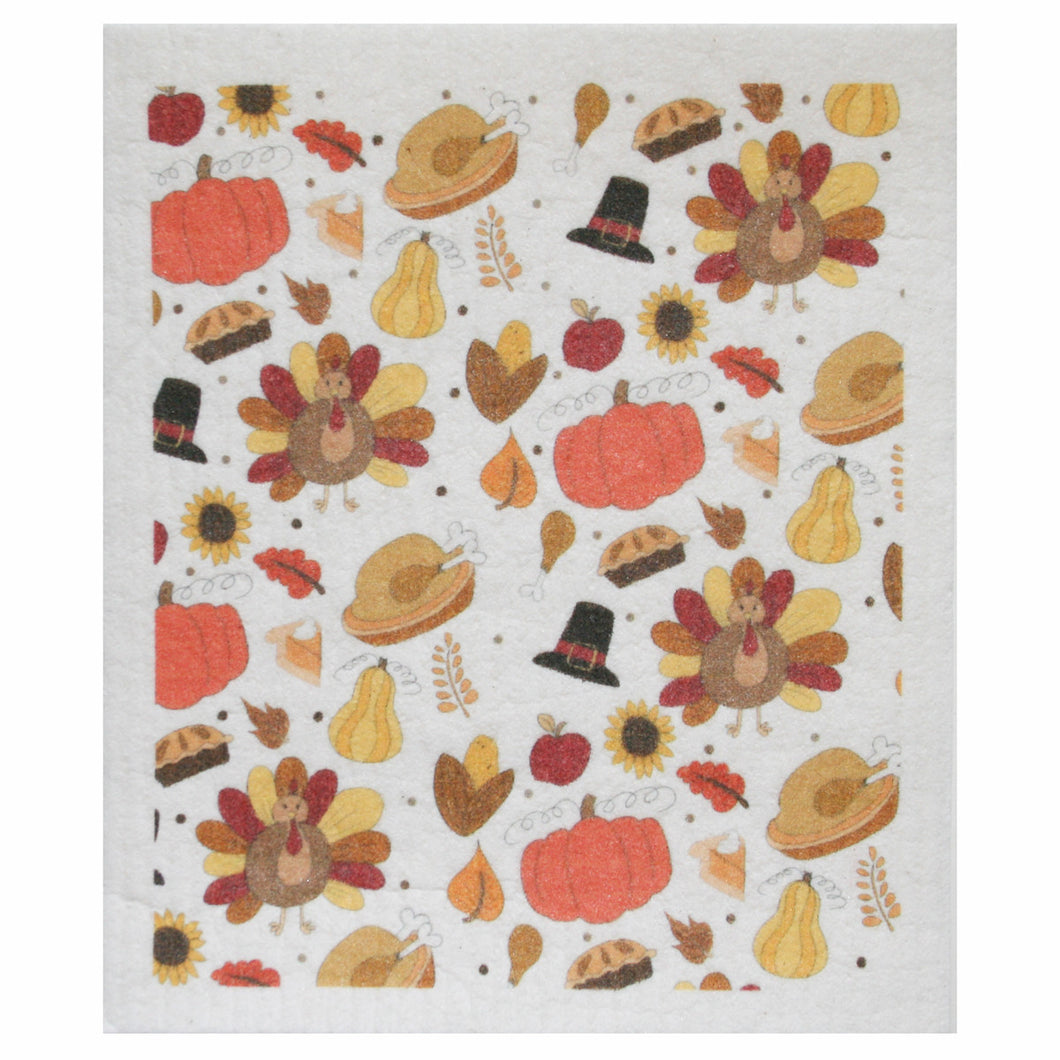 Swedish Dishcloth - Thanksgiving Turkey