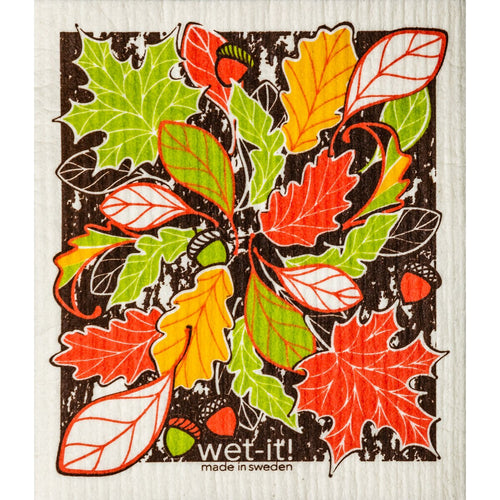 Swedish Dishcloth - Fall Leaves