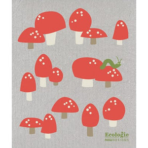 Swedish Dishcloth - Totally Toadstools