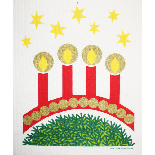 Swedish Dishcloth - Advent Candles