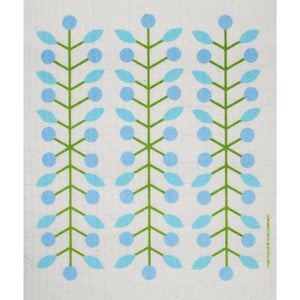 Swedish Dishcloth - Berry Branch Blue