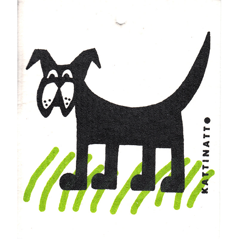 Swedish Dishcloth - Dog in the Grass