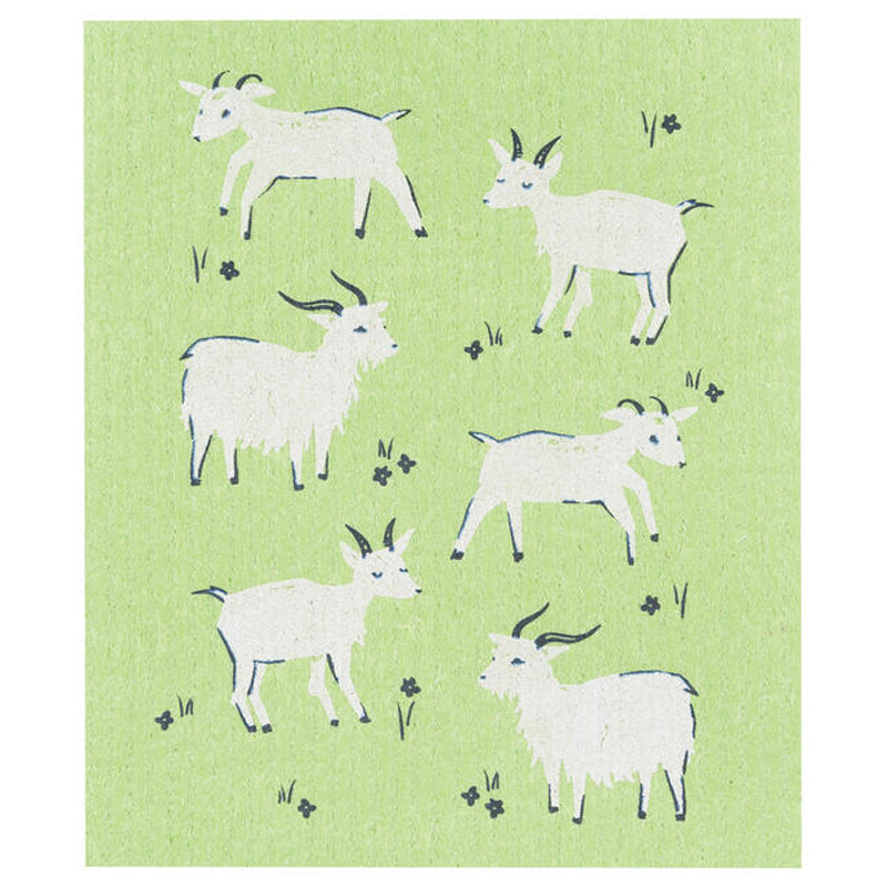 Swedish Dishcloth - Goats