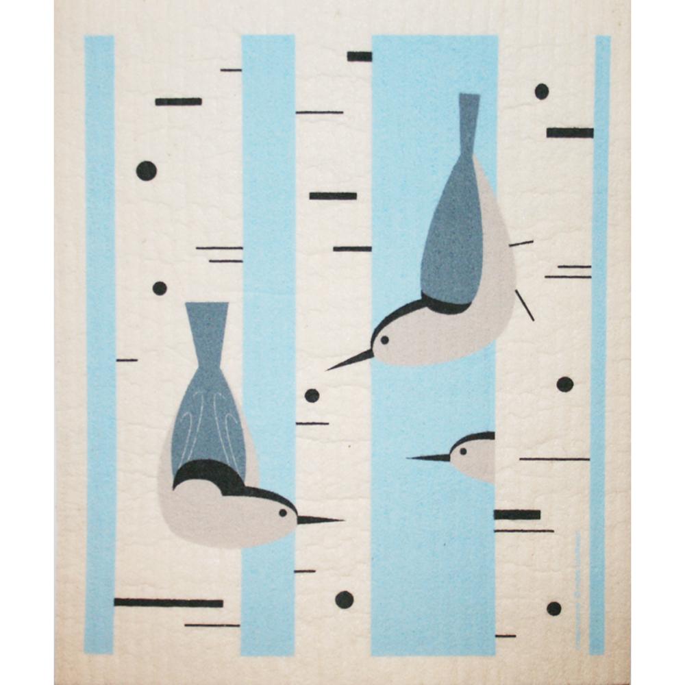 Swedish Dishcloth - Nuthatch