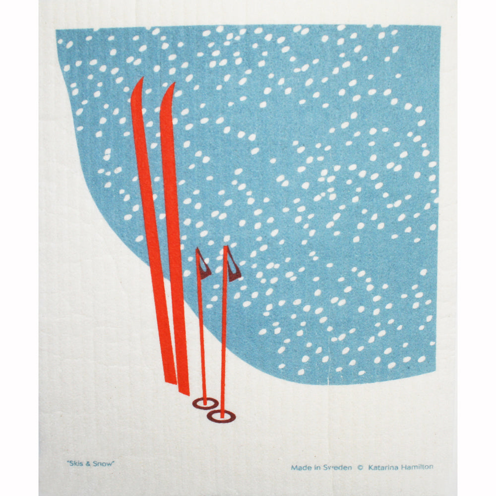 Swedish Dishcloth - Skis