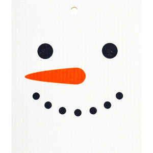 Swedish Dishcloth - Snowman Face
