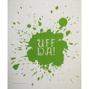 Swedish Dishcloth - Uff da - Green