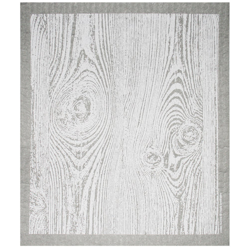 Swedish Dishcloth - Wood Grain White